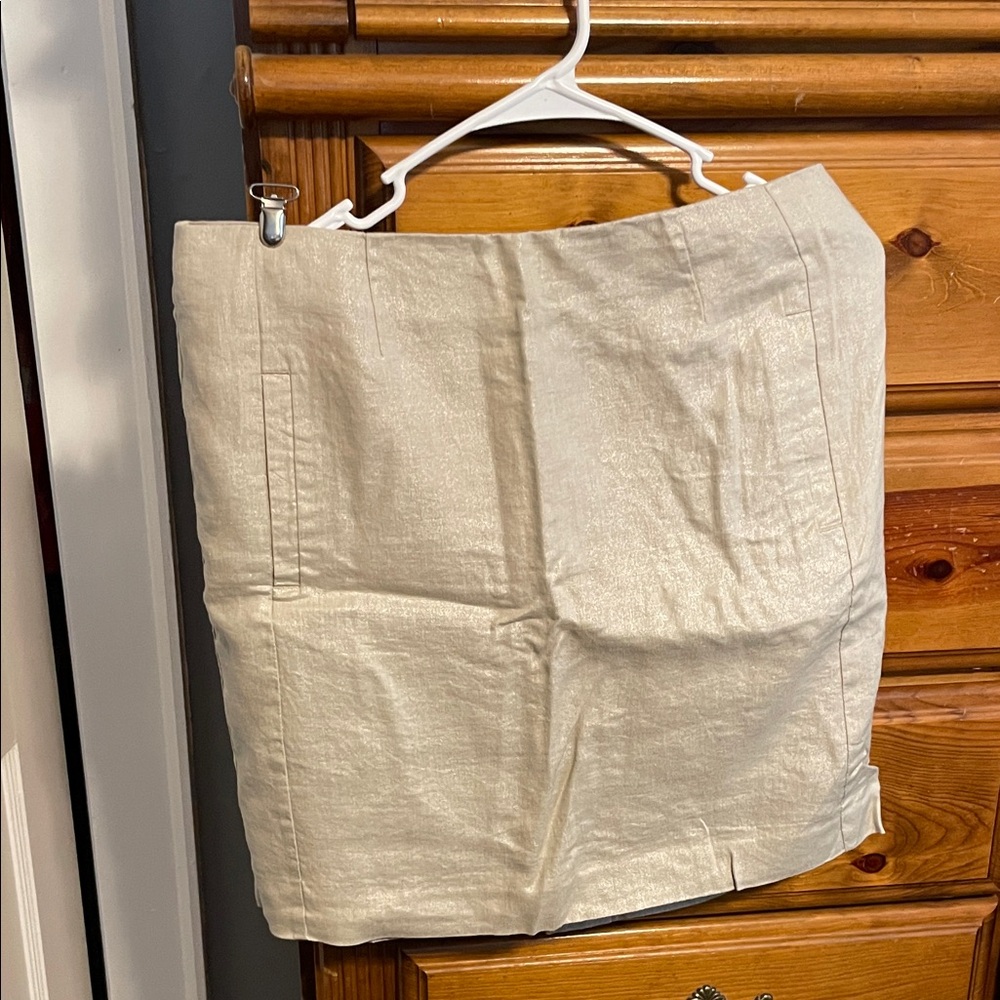 Willi Smith Elegant Beige Pencil Skirt